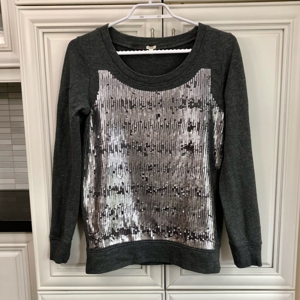J. Crew women’s decorative sequin sweatshirt
